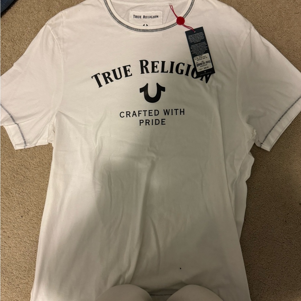 True Religion White Men's Shirt